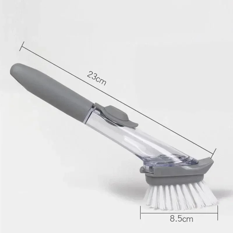 Refillable Liquid Cleaning Brush Kitchen Bowl Scrubber Cleaning Sponge Long Handle Dispenser Cleaner Tool with Dish Soap Washing
Refillable Liquid Cleaning Brush Kitchen Bowl Scrubber Cleaning Sponge Long Handle Dispenser Cleaner Tool with Dish Soap Washing