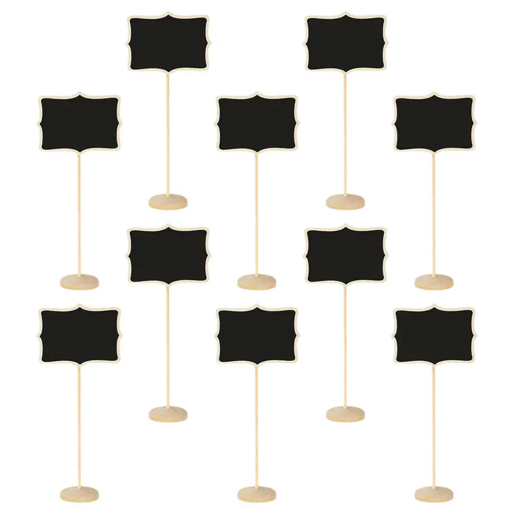 10Pcs Mini Blackboard Message Boards Small Chalkboard Signs Wooden Erasable Tabletop Signs for Restaurant Wedding Home
10Pcs Mini Blackboard Message Boards Small Chalkboard Signs Wooden Erasable Tabletop Signs for Restaurant Wedding Home