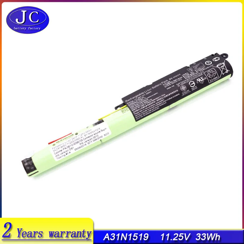JCLJF новый высококачественный аккумулятор A31N1519 для Asus F540SC X540LJ F540 X540S R540L R540S R540SA R540LA X540SC R540LJ
JCLJF новый высококачественный аккумулятор A31N1519 для Asus F540SC X540LJ F540 X540S R540L R540S R540SA R540LA X540SC R540LJ