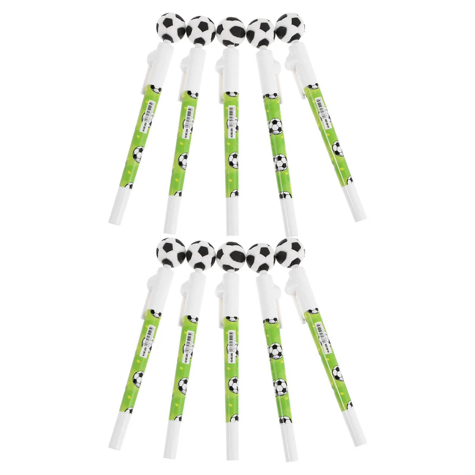 10Pcs Soccer Shaped Ballpoint Pens 0.5mm Smooth Gel Ink Retractable Rotating Fidget Pen for School Office Party Favor
10Pcs Soccer Shaped Ballpoint Pens 0.5mm Smooth Gel Ink Retractable Rotating Fidget Pen for School Office Party Favor