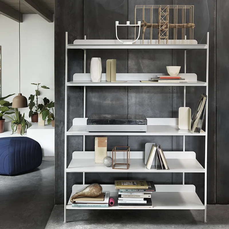 Floor rack Multi-layer wrought iron storage rack Office bookcase
Floor rack Multi-layer wrought iron storage rack Office bookcase