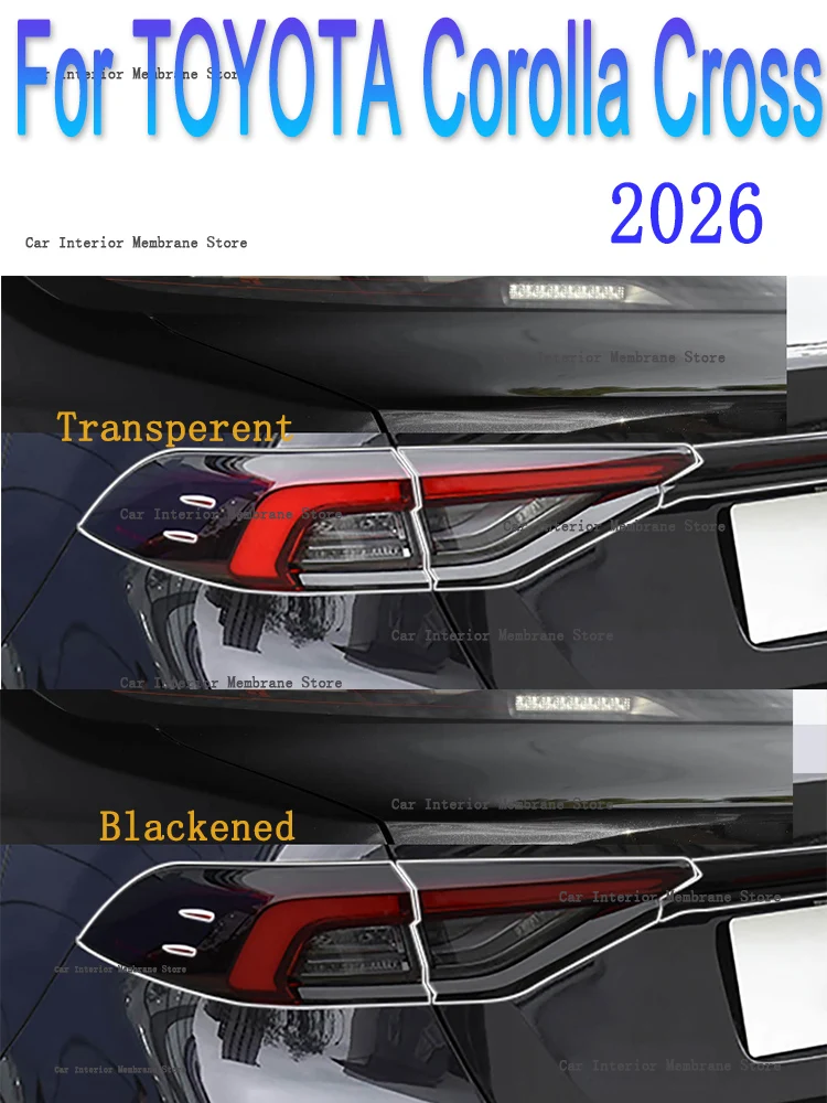 For TOYOTA Corolla Cross (2025-2026) Car rear headlight protective sticker headlight TPU smoked black tail light protective film
For TOYOTA Corolla Cross (2025-2026) Car rear headlight protective sticker headlight TPU smoked black tail light protective film