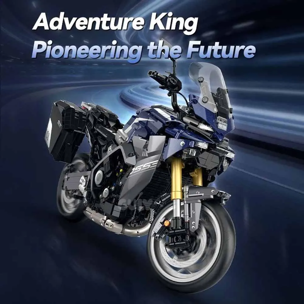 1:5 Scale YMH Tracer GT Touring Motorcycle Building Block Model, Large Technical Assemble Adult Collectible Display 2461pcs
1:5 Scale YMH Tracer GT Touring Motorcycle Building Block Model, Large Technical Assemble Adult Collectible Display 2461pcs