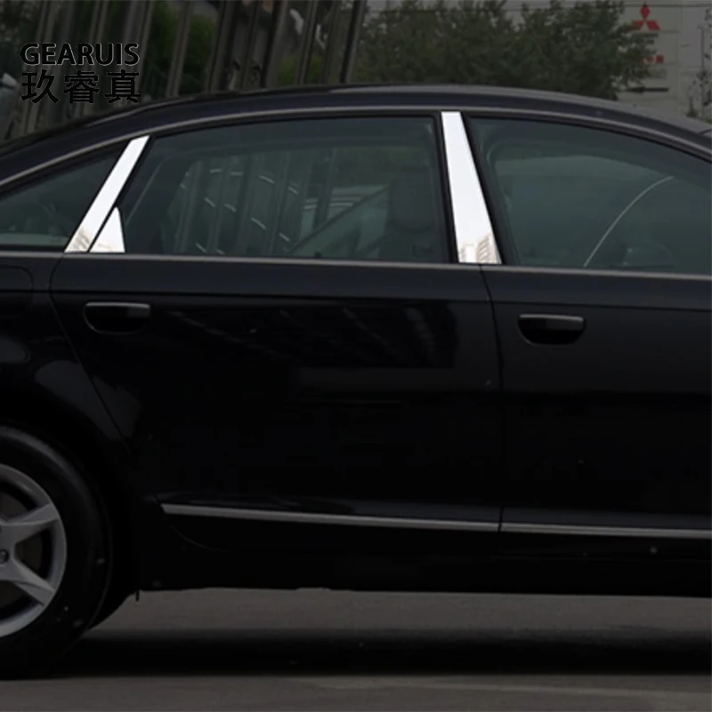 Car Styling Door Window Column Pillar Post Cover Trim Strips For Audi A6 C6 2009-2011 stainless steel Exterior Auto Accessories
Car Styling Door Window Column Pillar Post Cover Trim Strips For Audi A6 C6 2009-2011 stainless steel Exterior Auto Accessories