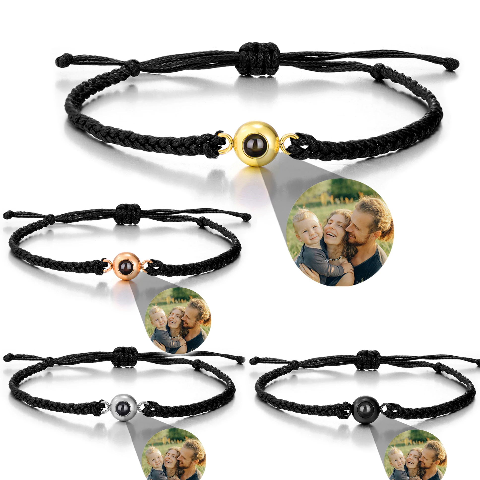 Custom Black Projection Bracelet Stainless Steel Circular Projection Bracelet Adjustable Men's And Women's Universal Bracelet
Custom Black Projection Bracelet Stainless Steel Circular Projection Bracelet Adjustable Men's And Women's Universal Bracelet