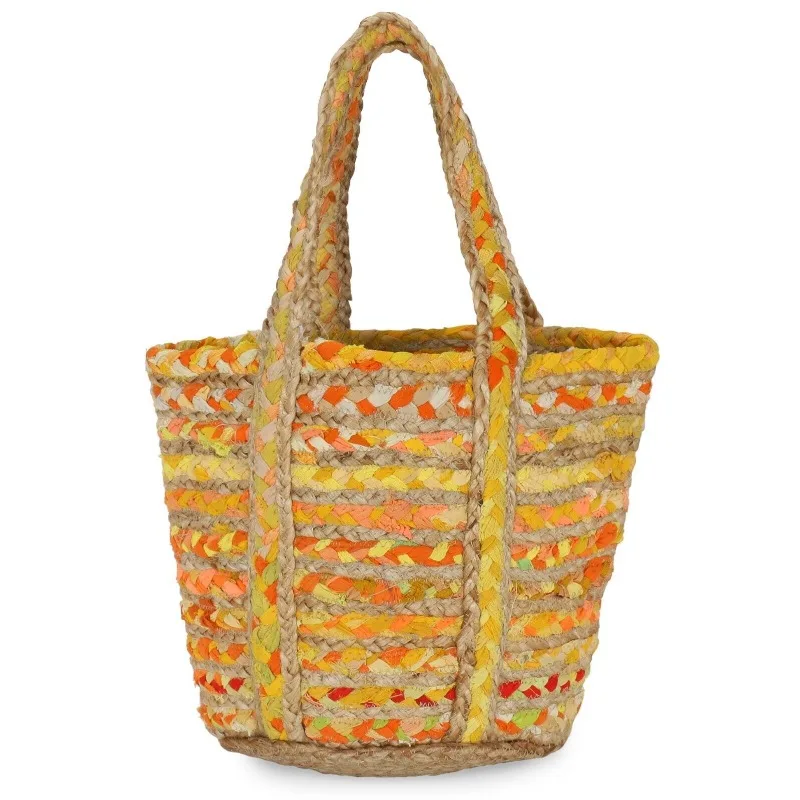 Indian Jute Cotton Hand Bag Braided Woven Handbag Wide Space Storage Tote Bags
Indian Jute Cotton Hand Bag Braided Woven Handbag Wide Space Storage Tote Bags