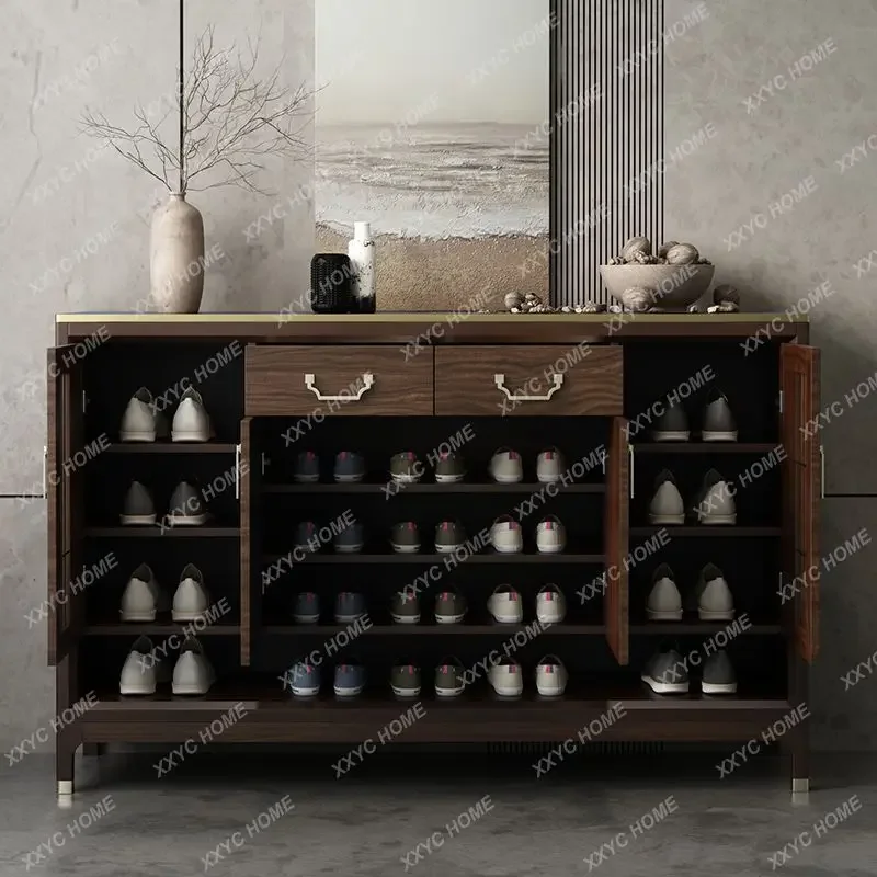 HNew Chinese shoe cabinet solid wood frame household storage cabinet
HNew Chinese shoe cabinet solid wood frame household storage cabinet