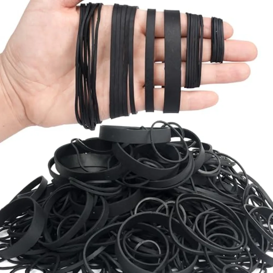 Rubber Bands Assorted Sizes Black Elastic Bands Tactical rubber bands for Office supplies 0.5lbs size10, size16, size33, size64
Rubber Bands Assorted Sizes Black Elastic Bands Tactical rubber bands for Office supplies 0.5lbs size10, size16, size33, size64