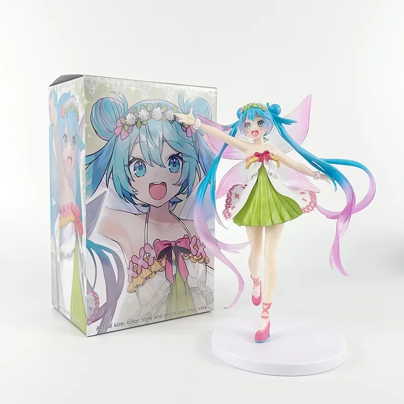 New 20cm Virtual Singer Hatsune Miku Anime Girl Figures Butterfly Fairy Kawaii Figurine PVC Model Toys Doll Ornaments Fans Gifts
New 20cm Virtual Singer Hatsune Miku Anime Girl Figures Butterfly Fairy Kawaii Figurine PVC Model Toys Doll Ornaments Fans Gifts