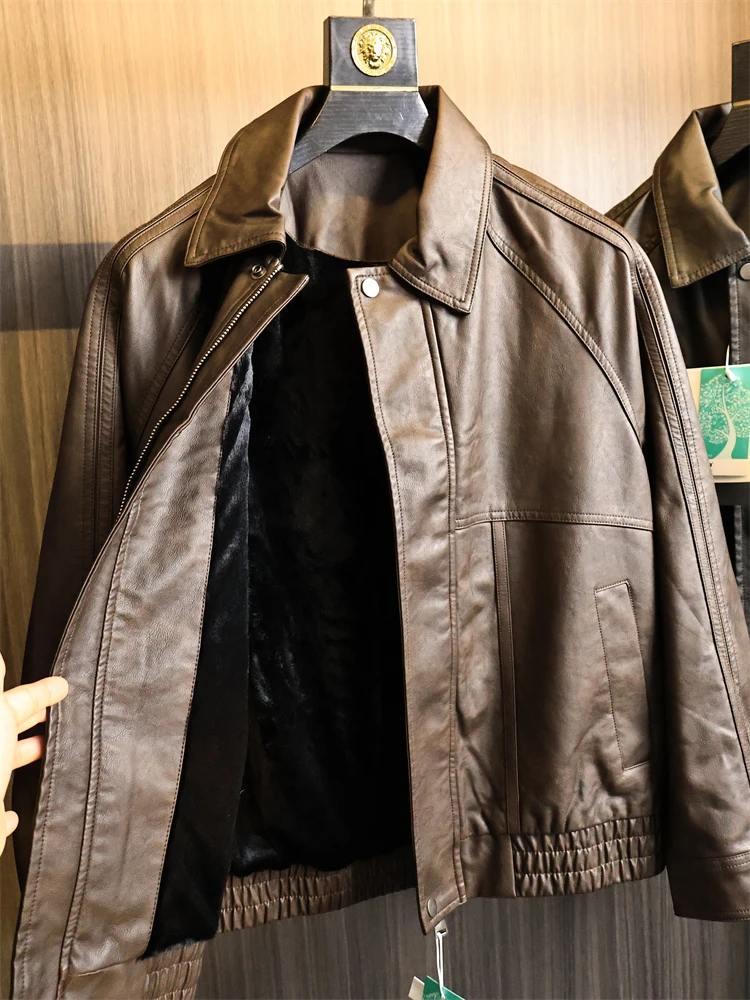 Faionable Thiened из искусственной кожи, мужское повседневное теплое длинное пальто на молнии с застежкой-молнией, молодежное городское зимнее пальто
Faionable Thiened из искусственной кожи, мужское повседневное теплое длинное пальто на молнии с застежкой-молнией, молодежное городское зимнее пальто