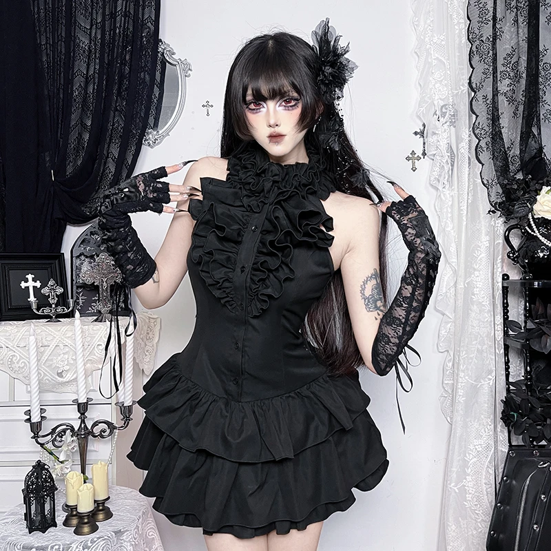 AltGoth Mall Goth Lolita Dress Women Y2k E-girl Sweet Vintage Sleeveless Cake Dress Harajuku Streetwear High Waist Party Dress
AltGoth Mall Goth Lolita Dress Women Y2k E-girl Sweet Vintage Sleeveless Cake Dress Harajuku Streetwear High Waist Party Dress