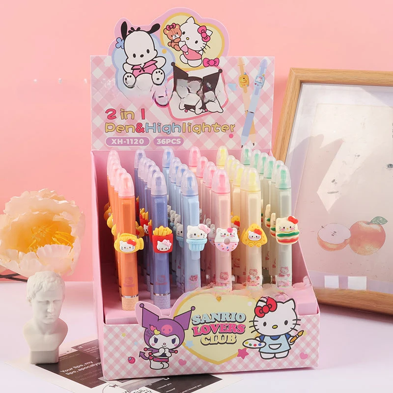 Двуглавая ручка Hello Kitty, милый мультяшный студенческий креативный черный нейтральный фирменный маркер Kawaii, граффити, инструмент для заметок, подарок
Двуглавая ручка Hello Kitty, милый мультяшный студенческий креативный черный нейтральный фирменный маркер Kawaii, граффити, инструмент для заметок, подарок