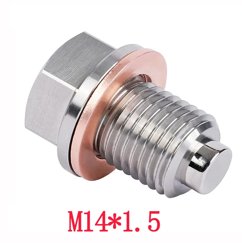 Automotive parts stainless steel modification magnetic oil drain screw oil pan screw engine oil pan drain screw
Automotive parts stainless steel modification magnetic oil drain screw oil pan screw engine oil pan drain screw