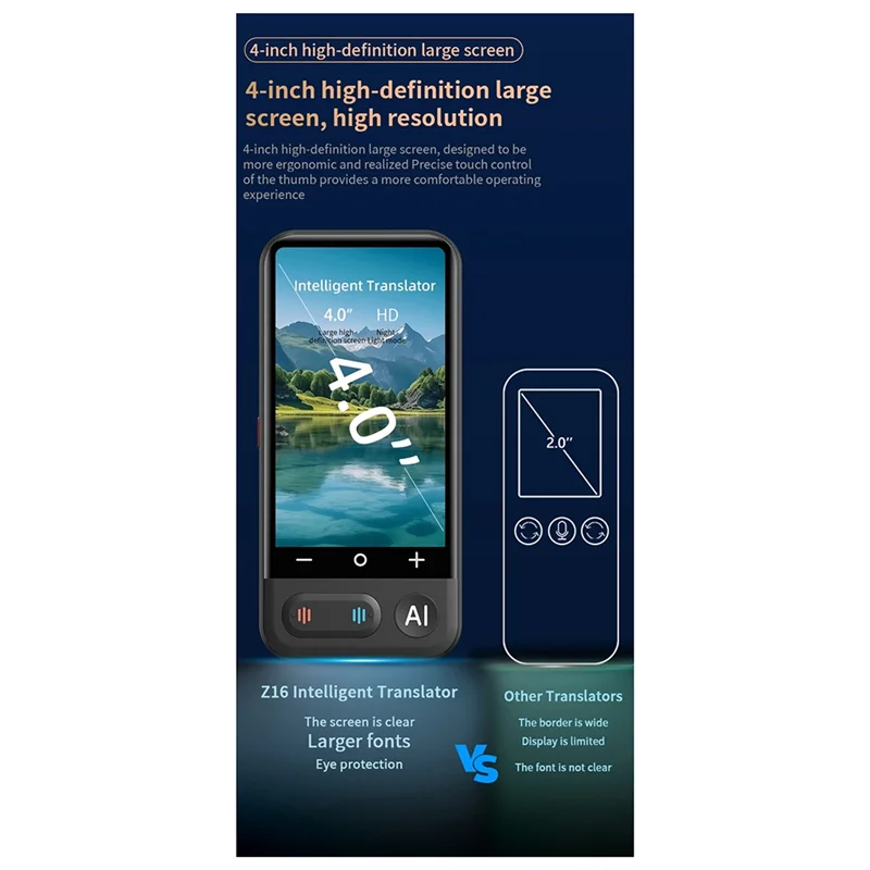 3CGRO-новый Z16 умный мгновенный голосовой автономный переводчик, 139 языков, многоязычный инструмент в реальном времени, портативный перевод
3CGRO-новый Z16 умный мгновенный голосовой автономный переводчик, 139 языков, многоязычный инструмент в реальном времени, портативный перевод