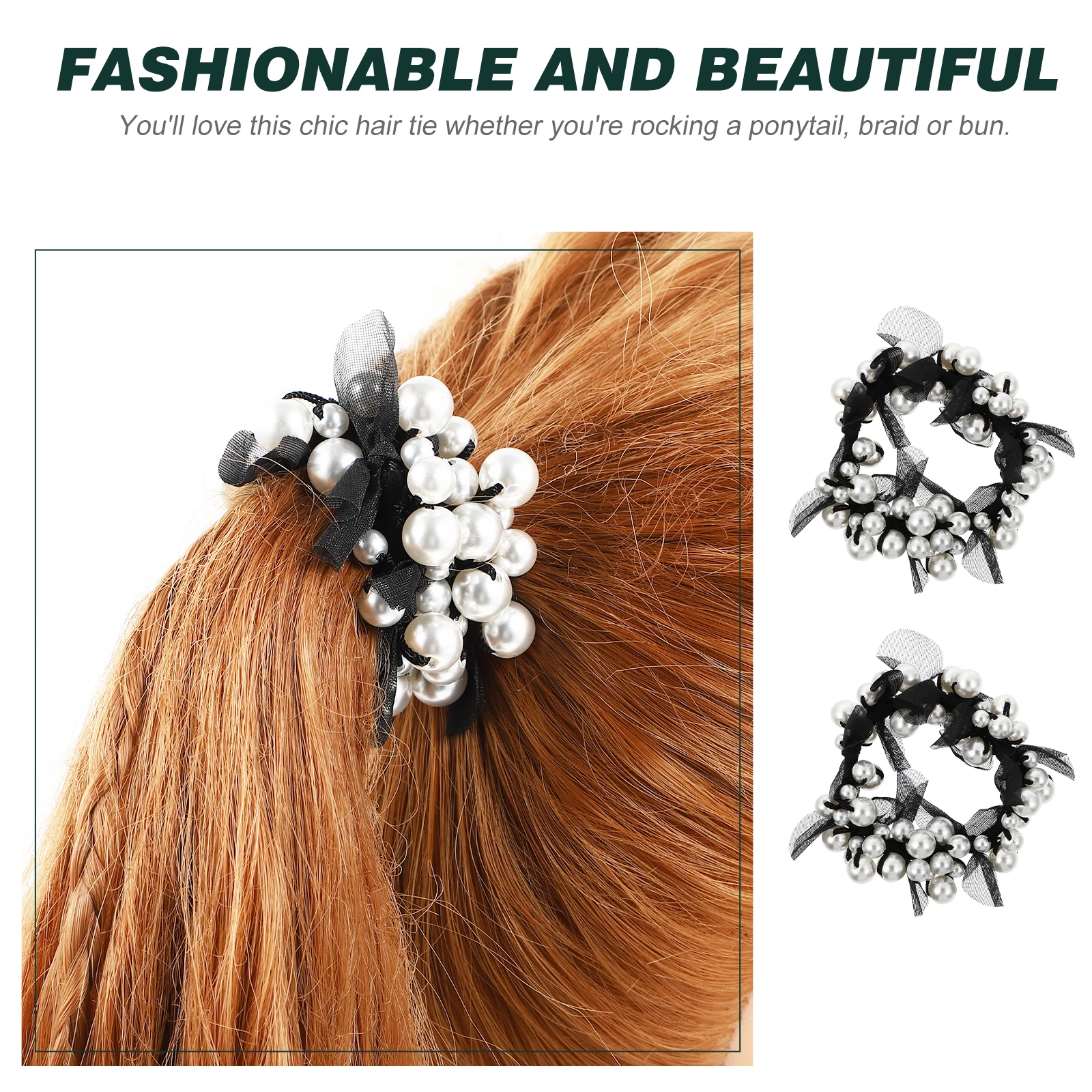 Pearl Tie Loop Accessories Girl Hair Ring Elegant Headwear Pearl Design Stylish Elegant Headwear Hair Tools
Pearl Tie Loop Accessories Girl Hair Ring Elegant Headwear Pearl Design Stylish Elegant Headwear Hair Tools