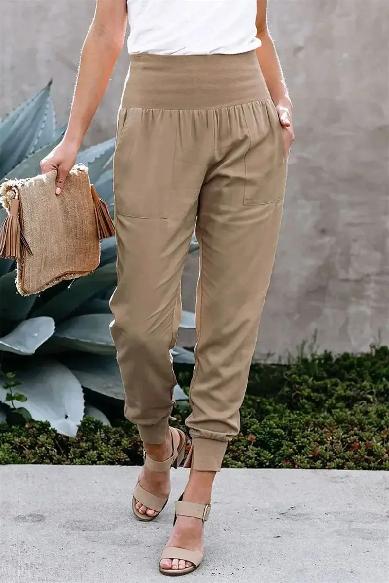 Elegant High Waist Baggy Casual Women's Pants Spring 2024 Comfortable Loose Fit Trousers for Ladies
Elegant High Waist Baggy Casual Women's Pants Spring 2024 Comfortable Loose Fit Trousers for Ladies