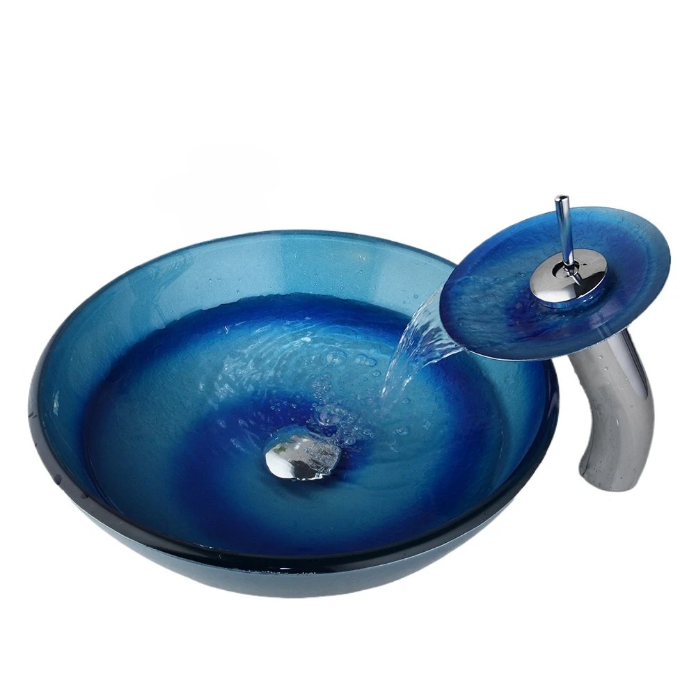 Tempered glass round blue hand-painted washbasin countertop washbasin faucet bathroom hot and cold mixing faucet
Tempered glass round blue hand-painted washbasin countertop washbasin faucet bathroom hot and cold mixing faucet