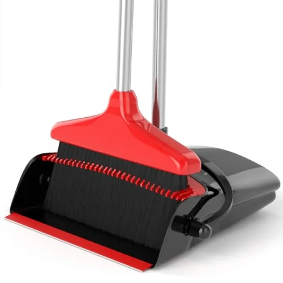 Broom with Dustpan Combo Set 54" Long Handle Adjustable Length Stainless Steel Broomstick Standing Dust Pan and Broom Set for O
Broom with Dustpan Combo Set 54" Long Handle Adjustable Length Stainless Steel Broomstick Standing Dust Pan and Broom Set for O