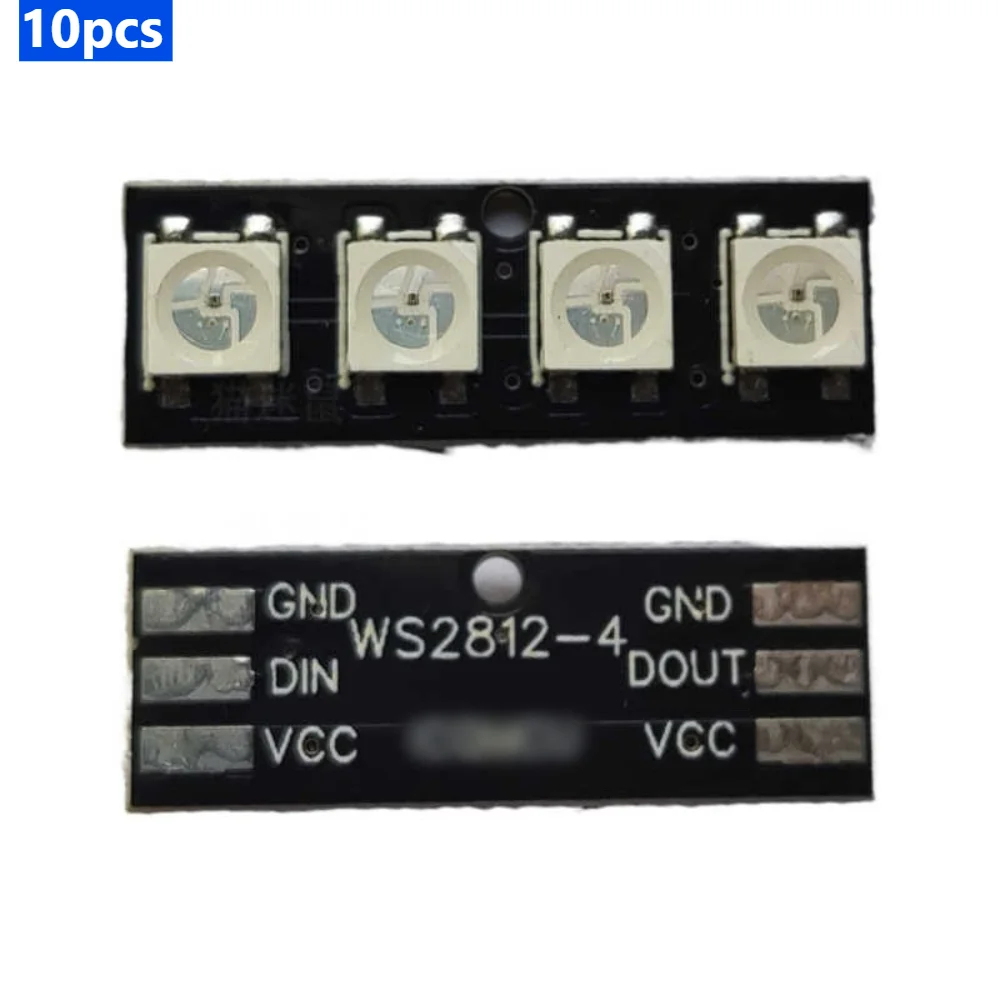 10PCS 4-Bit WS2812 RGB LED Module Full Color Chasing Light Strip Driver Board for Arduino DIY
10PCS 4-Bit WS2812 RGB LED Module Full Color Chasing Light Strip Driver Board for Arduino DIY