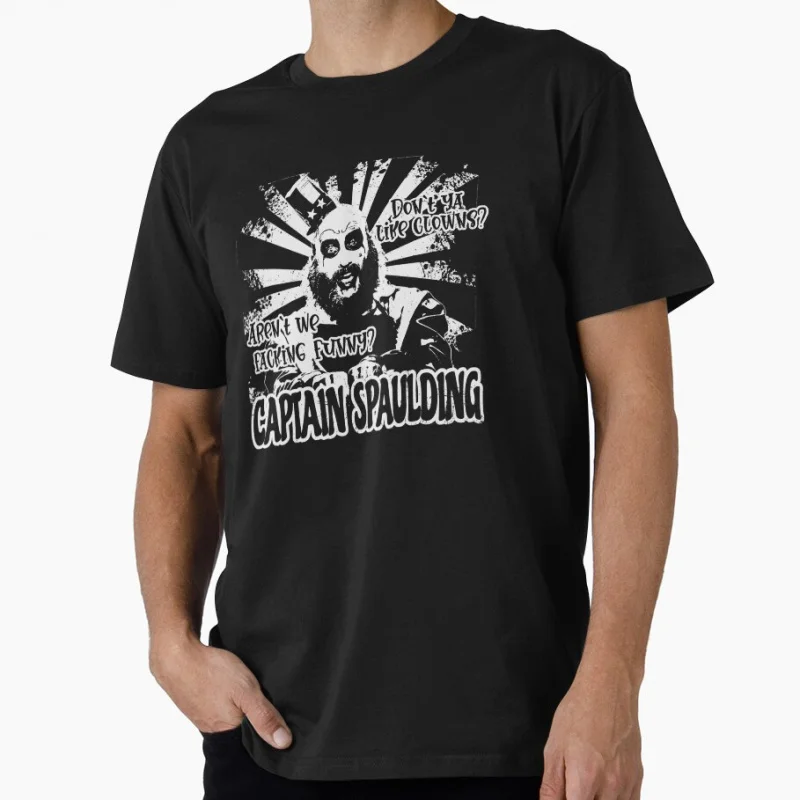 Dark Horror Retro Captain Spaulding House of 1000 corpses Devils rejects Gift t shirt Horror movie Graphic Clothes All size Tops
Dark Horror Retro Captain Spaulding House of 1000 corpses Devils rejects Gift t shirt Horror movie Graphic Clothes All size Tops