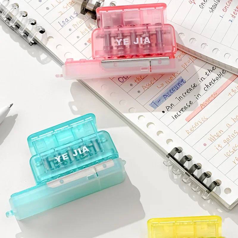 Mini Color 5-Hole Paper Punch Handheld Metal Loose Leaf Hole Puncher for A4 A5 B5 for Notebook Scrapbook Diary Binding
Mini Color 5-Hole Paper Punch Handheld Metal Loose Leaf Hole Puncher for A4 A5 B5 for Notebook Scrapbook Diary Binding
