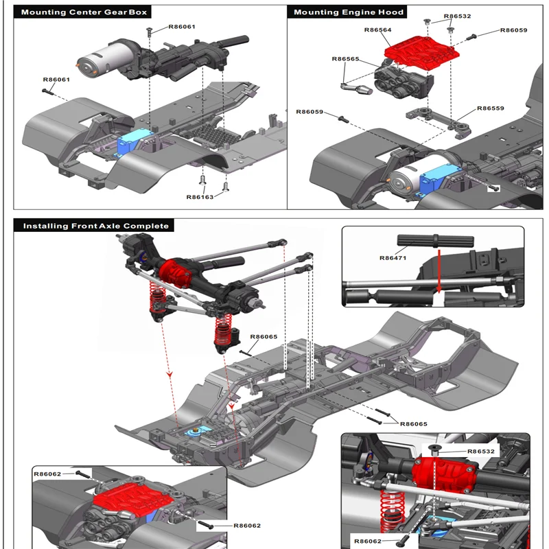 RGT RC Spare Parts R86756 R86779 R86800 R86801 For RGT EX86020 EX86130 1/10 scale RTR crawler - Intrude
RGT RC Spare Parts R86756 R86779 R86800 R86801 For RGT EX86020 EX86130 1/10 scale RTR crawler - Intrude