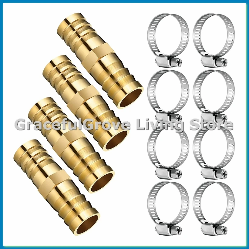 12 Pieces Hose Repair Connectors with Claps Brass Garden Hose Repair Kit Fitting Water Hose Repair Kit Solid Female Hose-A33R
12 Pieces Hose Repair Connectors with Claps Brass Garden Hose Repair Kit Fitting Water Hose Repair Kit Solid Female Hose-A33R