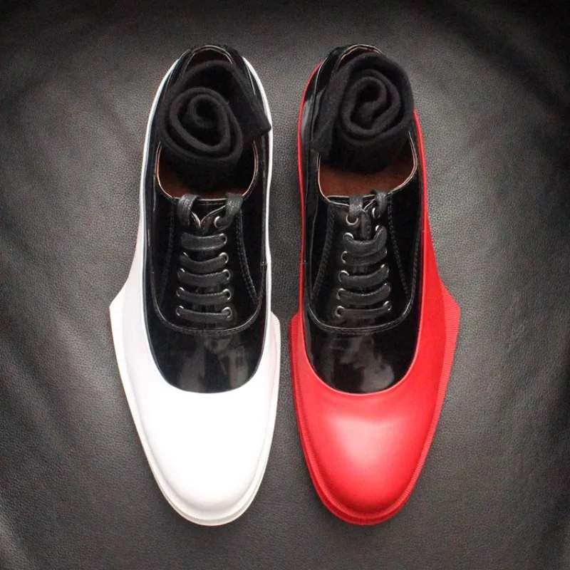 Новые уличные повседневные оксфорды в Европе и Америке, мужские туфли-дерби из натуральной кожи с круглым носком в стиле пэчворк, молодежные туфли дерби из воловьей кожи
Новые уличные повседневные оксфорды в Европе и Америке, мужские туфли-дерби из натуральной кожи с круглым носком в стиле пэчворк, молодежные туфли дерби из воловьей кожи