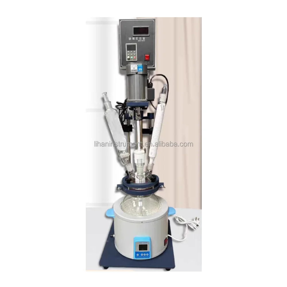 Factory Customized 1-5L Laboratory Small Mini Single Wall Layer Glass Reactor Jar With Fabric Heating Mantle or Water Oil Bath
Factory Customized 1-5L Laboratory Small Mini Single Wall Layer Glass Reactor Jar With Fabric Heating Mantle or Water Oil Bath