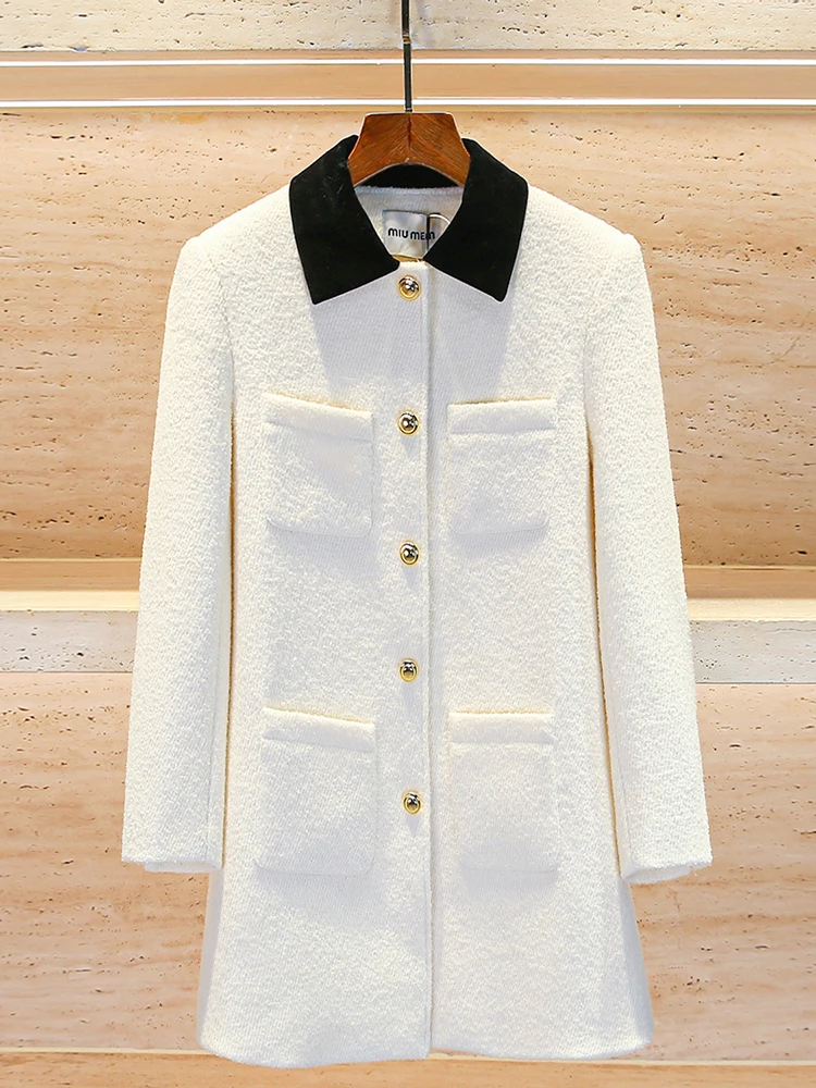 Miumem Women's Velvet Collar Woolen Coat Ele Commute Sle Mid-Length Single-Button Closure Long Sve Faion Outerwear
Miumem Women's Velvet Collar Woolen Coat Ele Commute Sle Mid-Length Single-Button Closure Long Sve Faion Outerwear