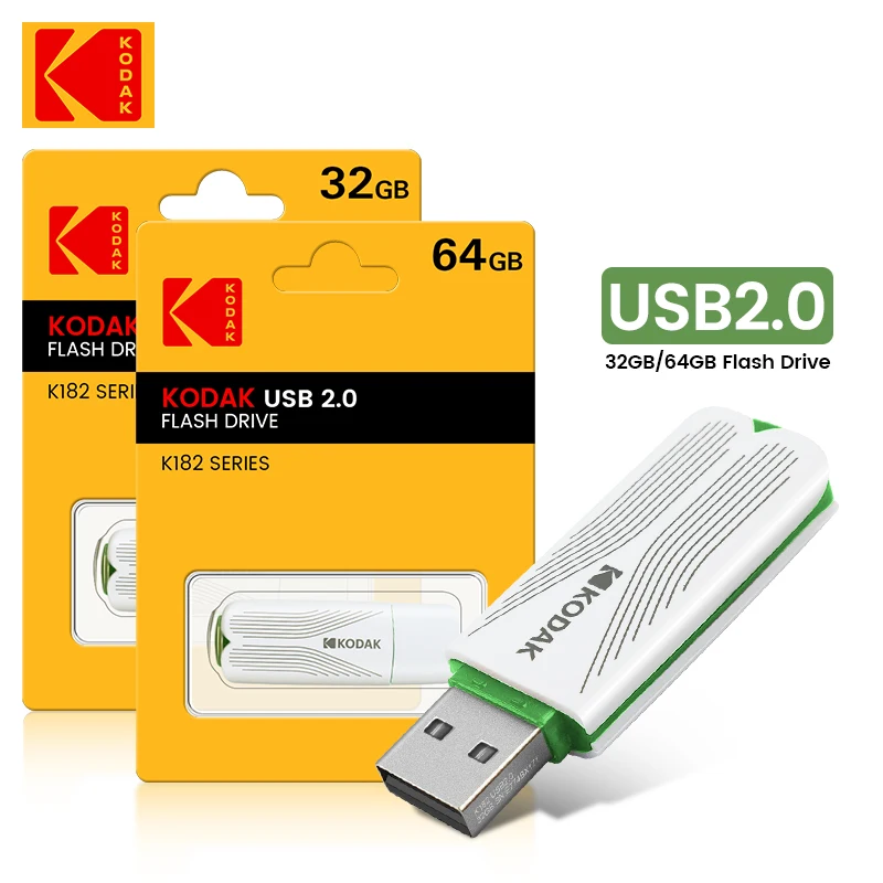 Kodak USB 2.0 Flash Drive,High Speed U Disk All-in-One Portable Storage with Multi-Device Support,32GB-64GB
Kodak USB 2.0 Flash Drive,High Speed U Disk All-in-One Portable Storage with Multi-Device Support,32GB-64GB