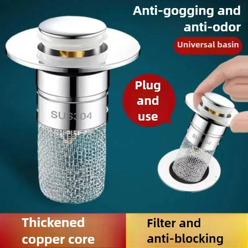 1Pc Washbasin Drainage Filter Stainless Steel Floor Drain Filter Bathroom Sink Drain Plug Anti Odor Bouncing Core Hair Catcher
1Pc Washbasin Drainage Filter Stainless Steel Floor Drain Filter Bathroom Sink Drain Plug Anti Odor Bouncing Core Hair Catcher