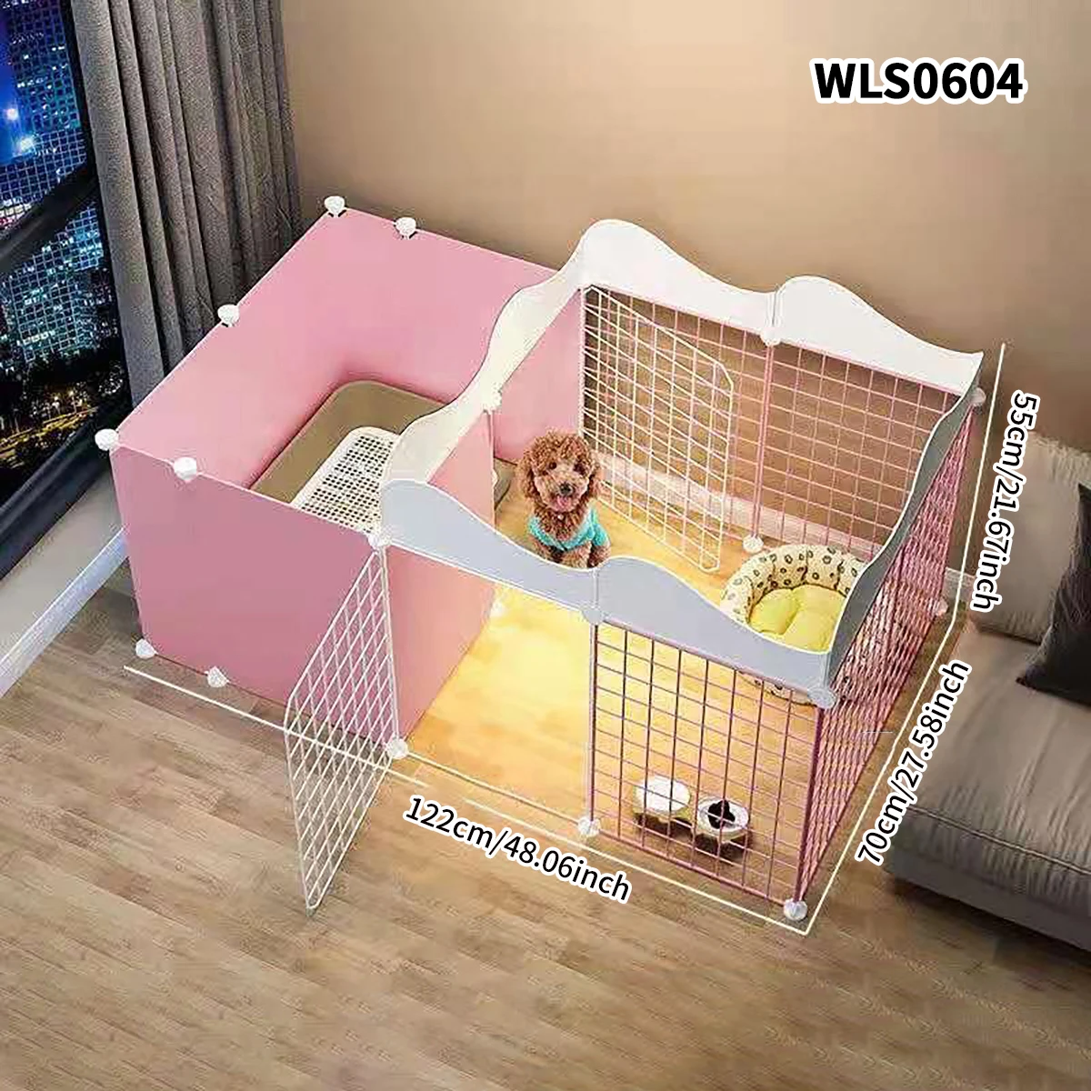 Dog Enclosure with Toilet Area, Indoor Pet Enclosure, Freely Combinable Puppy Enclosure, Isolation Barrier for Small and Medium-Sized Puppies at Home
Dog Enclosure with Toilet Area, Indoor Pet Enclosure, Freely Combinable Puppy Enclosure, Isolation Barrier for Small and Medium-Sized Puppies at Home