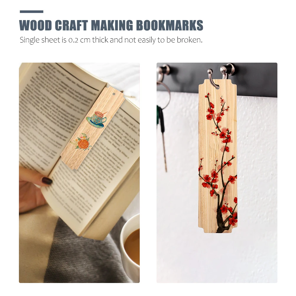 20Pcs Diy Bookmarks Premium Wooden Craft Material Exquisite Workmanship Creative Gifts For Readers Writers Students
20Pcs Diy Bookmarks Premium Wooden Craft Material Exquisite Workmanship Creative Gifts For Readers Writers Students