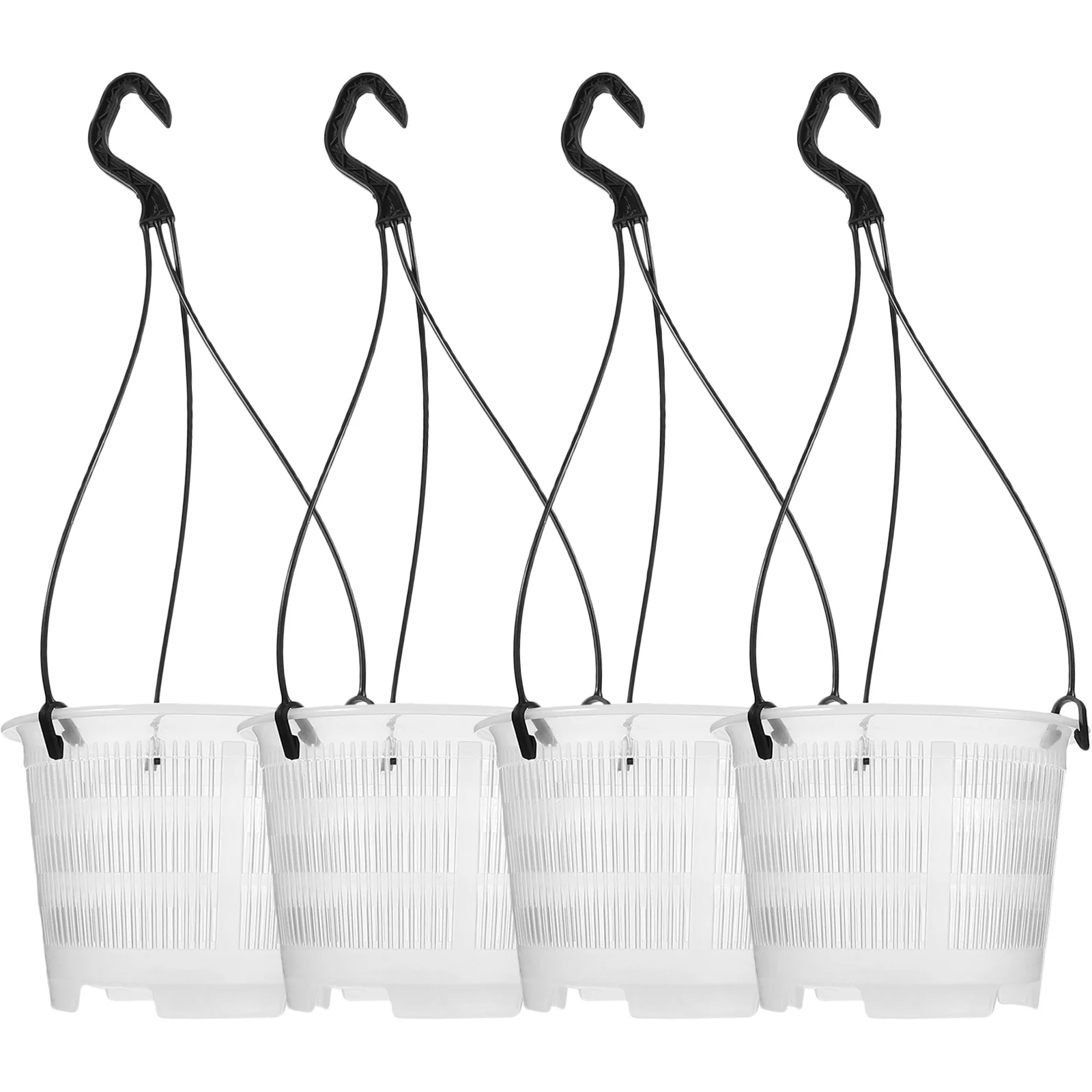 4 set Plastic Hanging Flower Pot 4 Sets Lightweight Garden Planter For Orchid Mint Succulent Plants Balcony Wall Decor
4 set Plastic Hanging Flower Pot 4 Sets Lightweight Garden Planter For Orchid Mint Succulent Plants Balcony Wall Decor