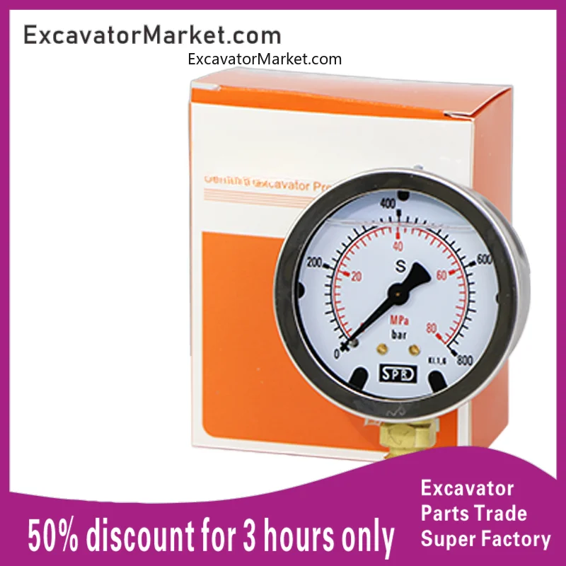 Excavator Spare Sprite Pressure Gauge Pressure Box Excavator Pressure Gauge Hydraulic Oil Gauge Testing Instrument Set
Excavator Spare Sprite Pressure Gauge Pressure Box Excavator Pressure Gauge Hydraulic Oil Gauge Testing Instrument Set