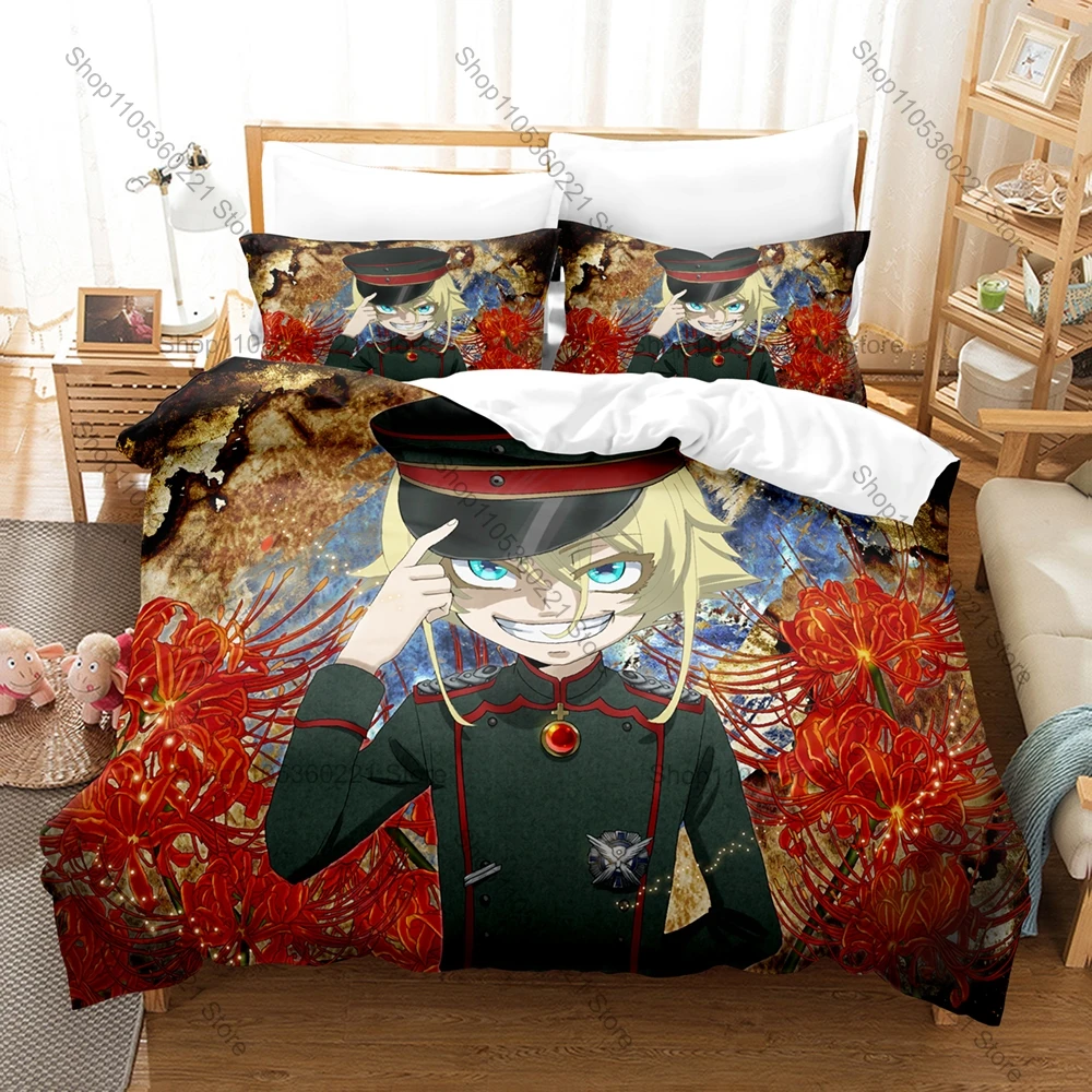 Tanya Von Degurechaff Military Character Print 3 In 1 Quilt Cover Set With Two Pillowcases War Fantasy Otaku Home Decoration
Tanya Von Degurechaff Military Character Print 3 In 1 Quilt Cover Set With Two Pillowcases War Fantasy Otaku Home Decoration