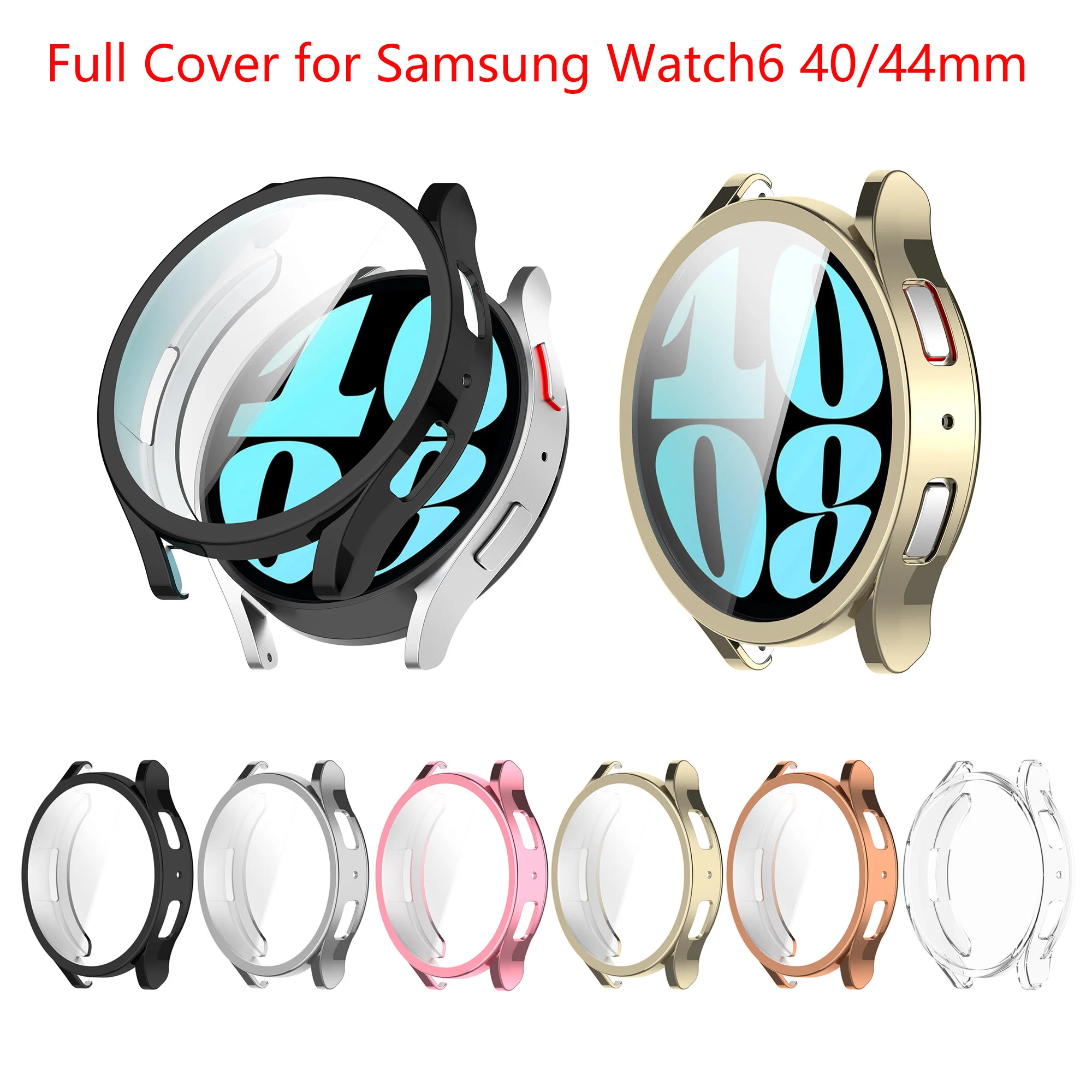 Full Cover Protective Case For Samsung Galaxy Watch6 40mm SM-R930 R935 Watch 6 44mm SM-R940 945 Soft TPU Plating Protector
Full Cover Protective Case For Samsung Galaxy Watch6 40mm SM-R930 R935 Watch 6 44mm SM-R940 945 Soft TPU Plating Protector