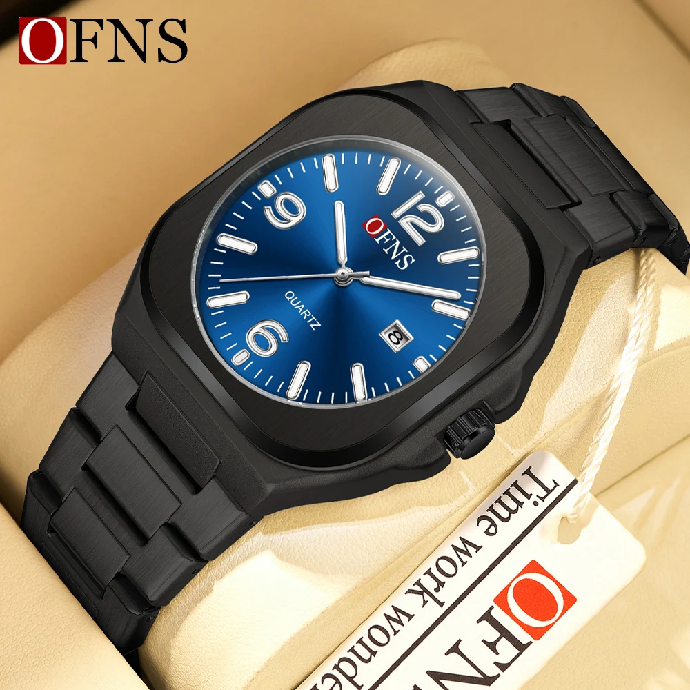 OFNS Men's Simplicity Quartz Watch Stainless Steel Waterproof Luminous Brand Original Daily Male Wristwatch
OFNS Men's Simplicity Quartz Watch Stainless Steel Waterproof Luminous Brand Original Daily Male Wristwatch