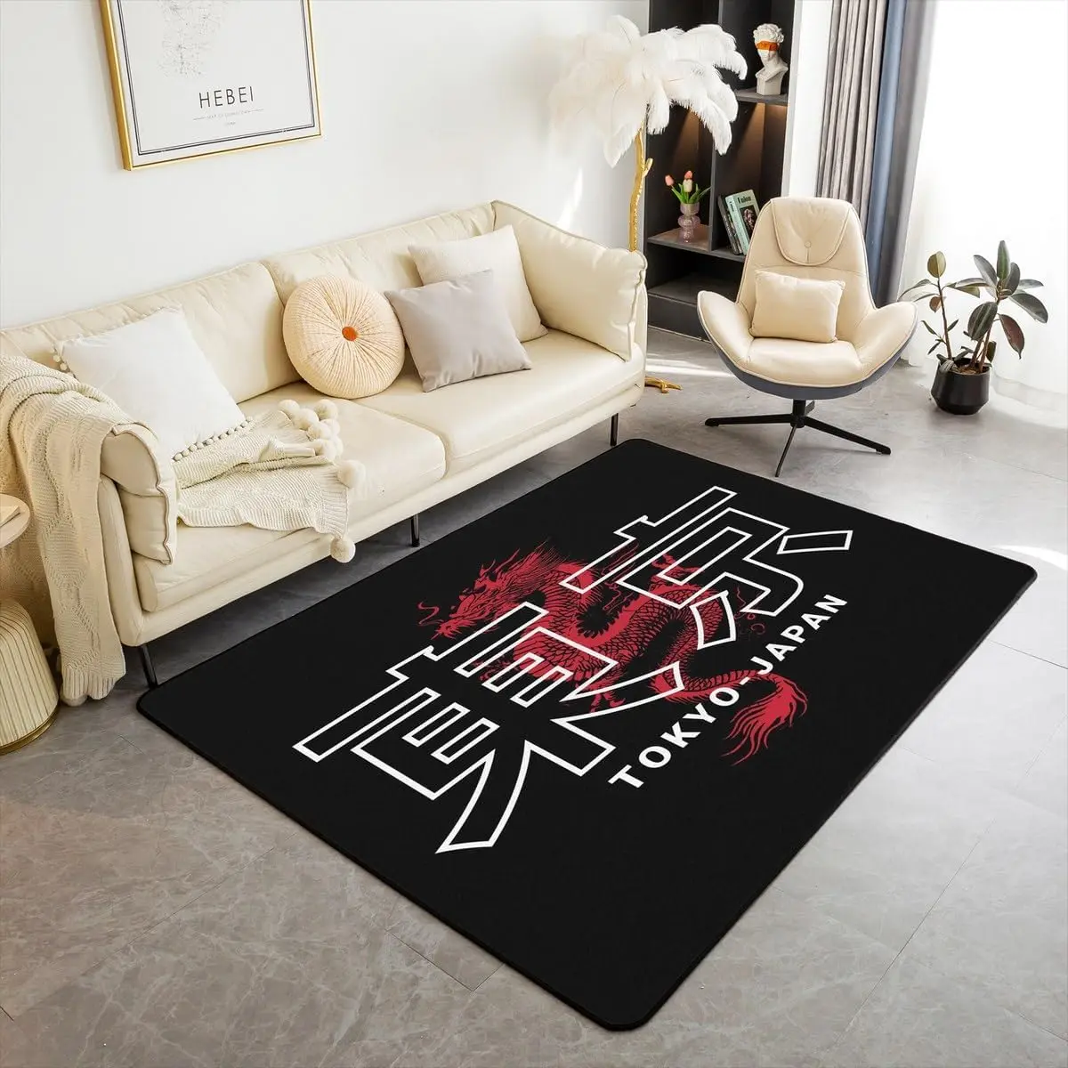 Tokyo Japan Red Dragon Area Carpet, Non-Slip Floor Rug for Living Room Bedroom, Bold Streetwear Themed Mat for Home Decor
Tokyo Japan Red Dragon Area Carpet, Non-Slip Floor Rug for Living Room Bedroom, Bold Streetwear Themed Mat for Home Decor
