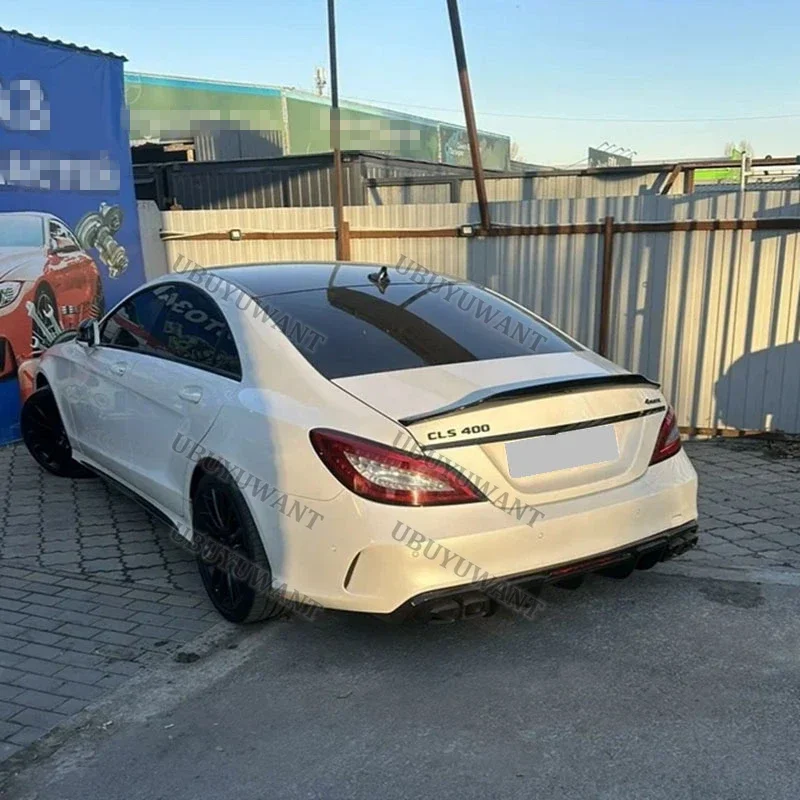 For Mercedes-Benz CLS W218 PSM Style 2011-2017 FRP Carbon Fiber Rear Spoiler Tail Trunk Boot Wing Cover Car Accessories
For Mercedes-Benz CLS W218 PSM Style 2011-2017 FRP Carbon Fiber Rear Spoiler Tail Trunk Boot Wing Cover Car Accessories