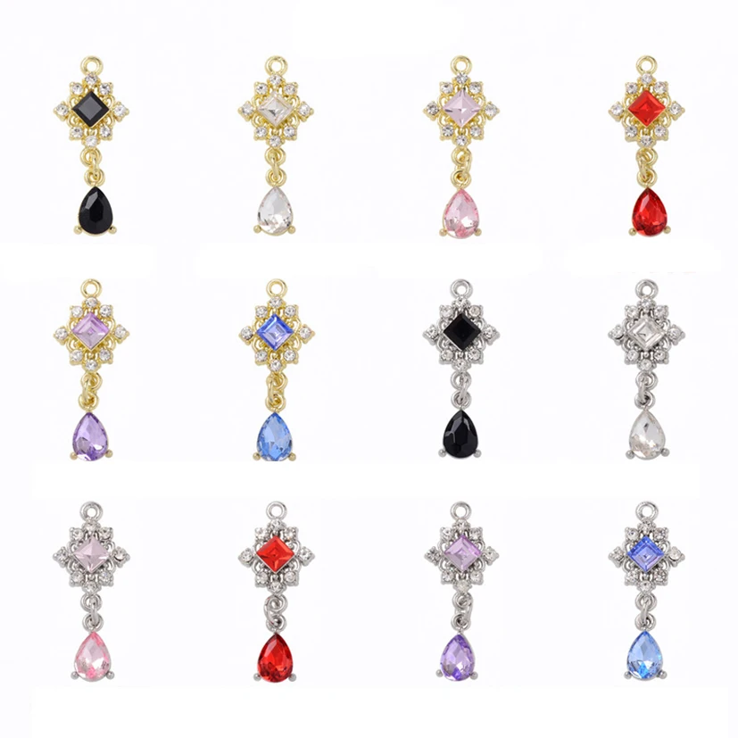 50pcs/lot Jewelry Accessory rhombus water drop Diomand Shaped Pendant For Charms Earrings Bracelet
50pcs/lot Jewelry Accessory rhombus water drop Diomand Shaped Pendant For Charms Earrings Bracelet