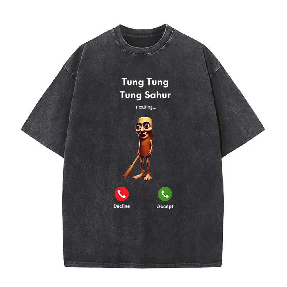 Funny Italian Brainrot Tung Tung Tung Sahur Is Calling Decline Accept Washed T-shirt Men Women Casual Oversized Crewneck Tshirt
Funny Italian Brainrot Tung Tung Tung Sahur Is Calling Decline Accept Washed T-shirt Men Women Casual Oversized Crewneck Tshirt