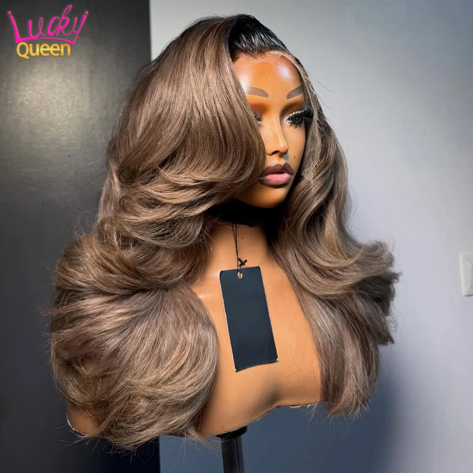 Ombre Ash Grey Short Roots Colored Body Wave Human Hair Wig For Women Pre-Plucked 13X6 Transparent Lace Frontal Wig Brown Grey
Ombre Ash Grey Short Roots Colored Body Wave Human Hair Wig For Women Pre-Plucked 13X6 Transparent Lace Frontal Wig Brown Grey