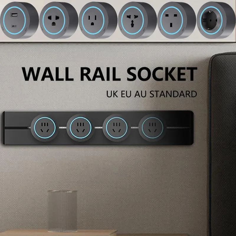 Rail Socket,UK EU US UN Standard Round Romovable Adapter Home Kitchen Meeting Wall Mounted/embedded Power Track Socket With Usb
Rail Socket,UK EU US UN Standard Round Romovable Adapter Home Kitchen Meeting Wall Mounted/embedded Power Track Socket With Usb