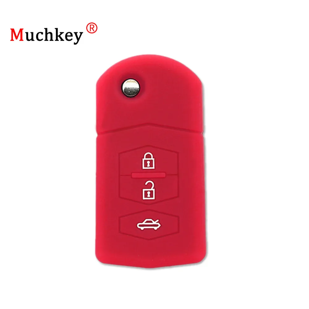Muchkey Silicone Remote Flip Key Case Cover Remote Key Case Protection Floding 3 Button Key For Mazda Cx-5 Cx-4 Mazda 3 Mazda 6
Muchkey Silicone Remote Flip Key Case Cover Remote Key Case Protection Floding 3 Button Key For Mazda Cx-5 Cx-4 Mazda 3 Mazda 6