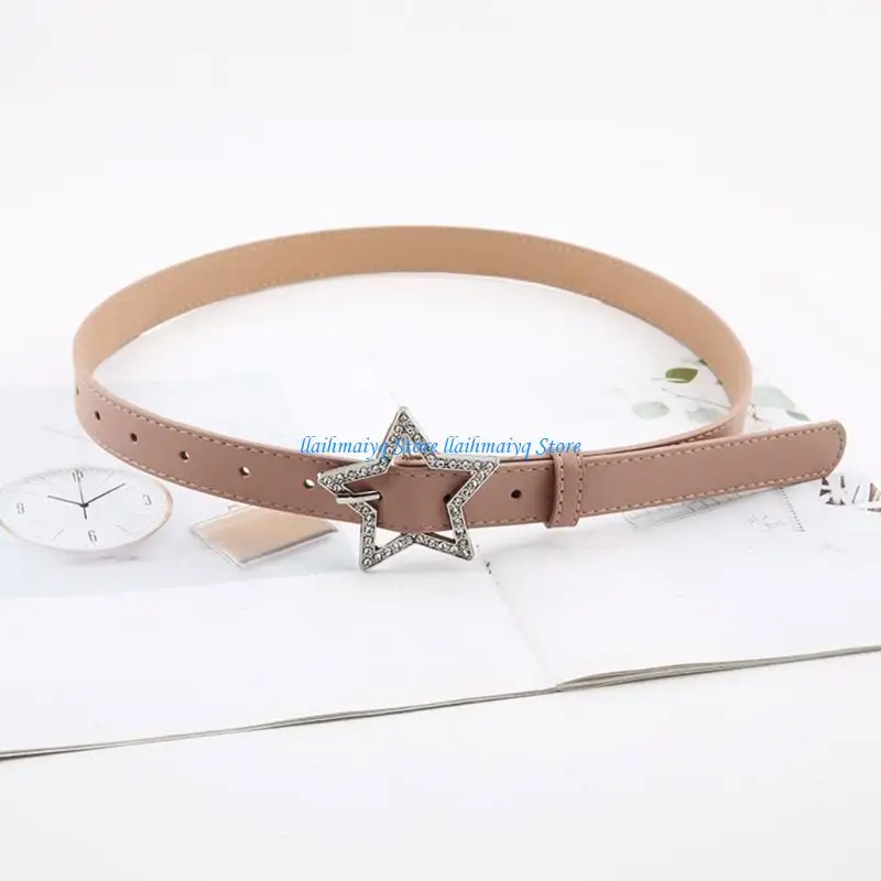 573B Luxurious Waist Belt with Star Buckle for Women Jeans Skirt Decors
573B Luxurious Waist Belt with Star Buckle for Women Jeans Skirt Decors