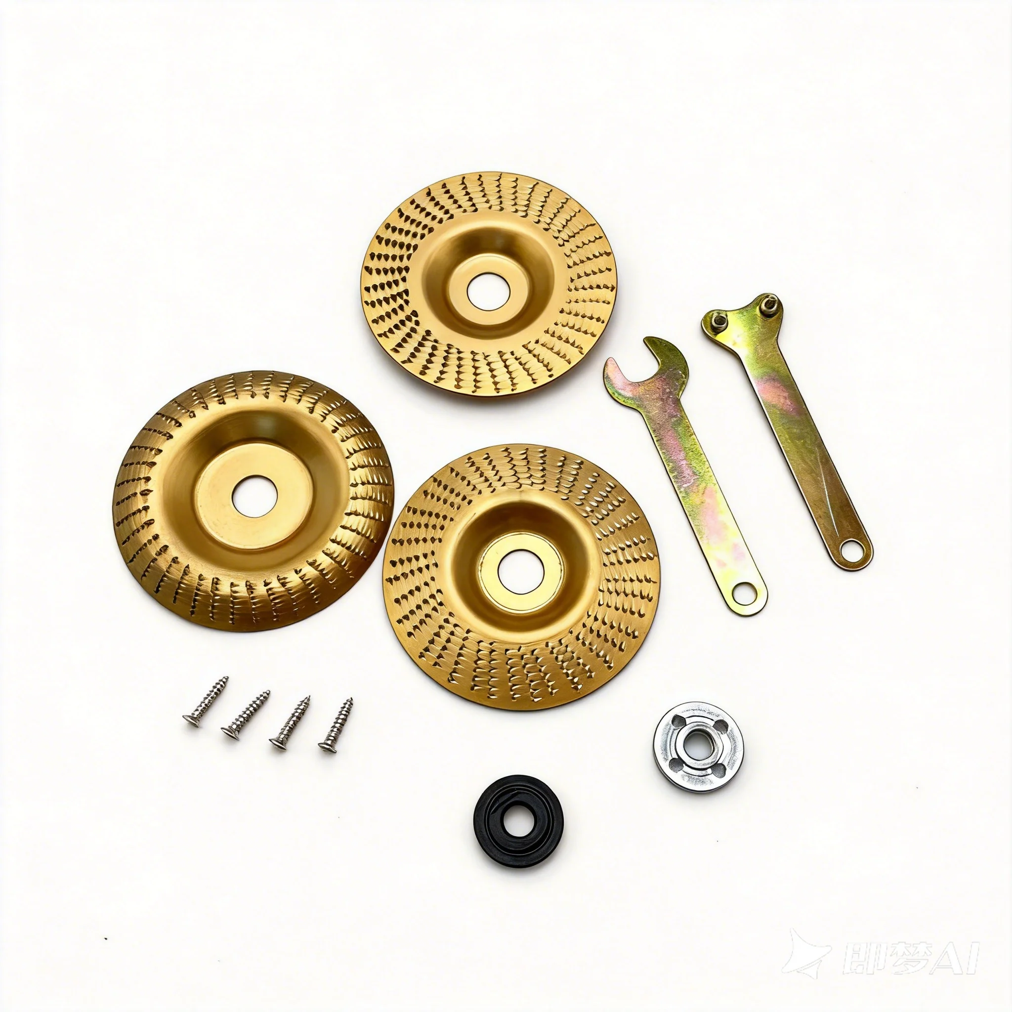 11-Piece Wood Carving Disc Set, Compatible with 100-Type Angle Grinder, Includes 3 Grinding Discs + 2 Angle Grinder Pressure Plates + 4 Screws + 2 Angle Grinder Wrenches, Tool Accessories
11-Piece Wood Carving Disc Set, Compatible with 100-Type Angle Grinder, Includes 3 Grinding Discs + 2 Angle Grinder Pressure Plates + 4 Screws + 2 Angle Grinder Wrenches, Tool Accessories
