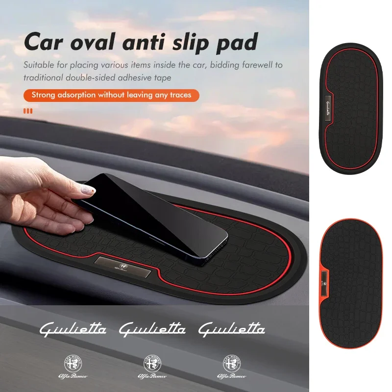 For Alfa Romeo Car Dashboard Sticky Anti-Slip Phone Key Storage Holder Mat Giulietta GT 159 147 156 Mito Brera Giulia Spider F1
For Alfa Romeo Car Dashboard Sticky Anti-Slip Phone Key Storage Holder Mat Giulietta GT 159 147 156 Mito Brera Giulia Spider F1