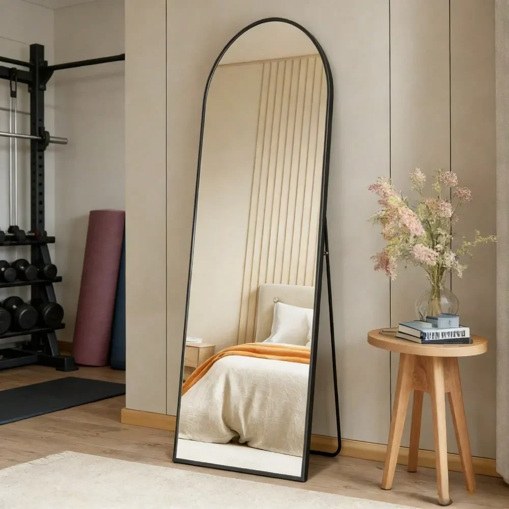 Зеркало в полный рост X16 HighQuality Arched, рама из алюминиевого сплава обеспечивает устойчивость, напольная конструкция для спальни, черное.
Зеркало в полный рост X16 HighQuality Arched, рама из алюминиевого сплава обеспечивает устойчивость, напольная конструкция для спальни, черное.